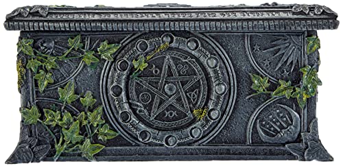 Nemesis Now Wiccan Pentagram Tarot Box 11cm Negro