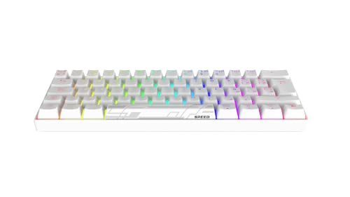 Newskill Pyros Speed Pro Series Ivory Teclado mecánico Gaming RGB Switches Kailh Speed Silver Lineal