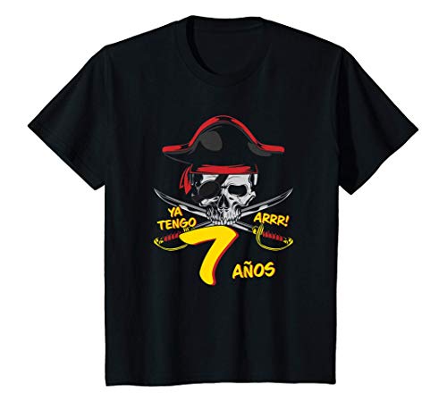 Niños Piratas - Para el 7º cumpleaños del pirata - 7 años - Pirata Camiseta