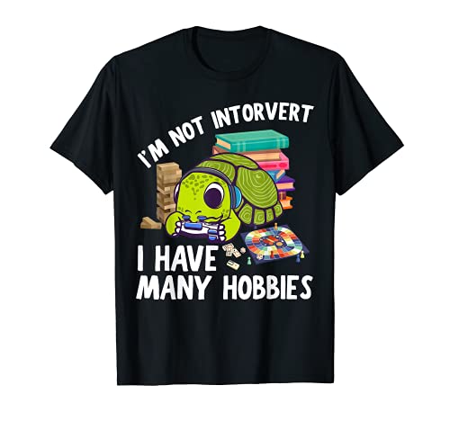 No soy introvertido Tengo muchas aficiones Juegos Consola Camiseta