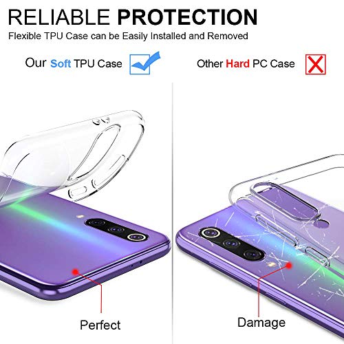 Oihxse Mandala Flores Encaje Patrón Serie Case Compatible con Huawei Mate 9 Pro Funda TPU Silicona Suave Protector Ultra Slim Anti-Rasguño Transparente Carcasa (A9)