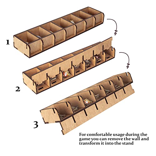Organizador de madera compatible con mandíbulas del león