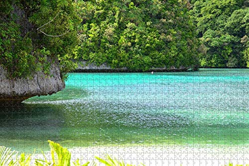 Palau Beach Lake - Rompecabezas para Adultos, 1000 Piezas de Madera, Regalo de Viaje, Recuerdo