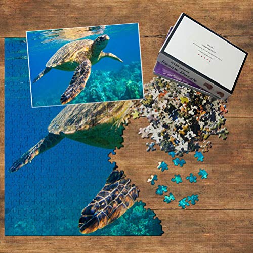 Palau Tortuga Puzzle 1000 Piezas Rompecabezas de Madera Adultos Gráfico de Juegos Viaje Souvenir Madera