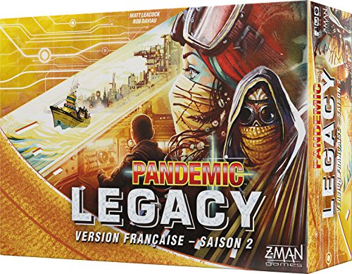 Pandemic Legacy Amarillo Temporada 2 Le Seigneur Des Anneaux Juego de Mesa, Multicolor (Asmodee PAN08YEL)