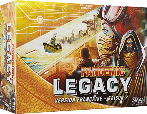 Pandemic Legacy Amarillo Temporada 2 Le Seigneur Des Anneaux Juego de Mesa, Multicolor (Asmodee PAN08YEL)