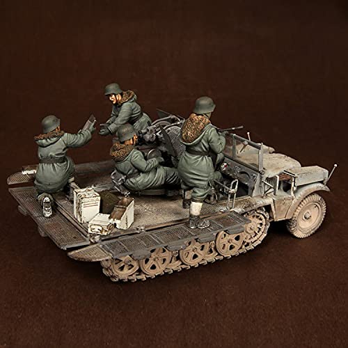 PANGCHENG 1/35 para Dragon 6676, Cinco Soldados de Tanques de la Segunda Guerra Mundial, Modelo de Soldado de Resina, GK, Tema Militar de la Segunda Guerra Mundial, sin Montar y sin Pintar