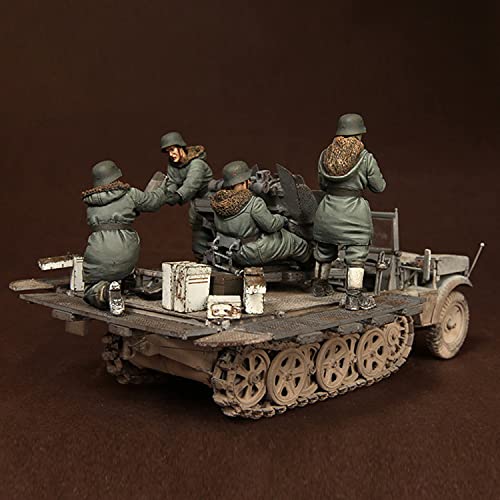 PANGCHENG 1/35 para Dragon 6676, Cinco Soldados de Tanques de la Segunda Guerra Mundial, Modelo de Soldado de Resina, GK, Tema Militar de la Segunda Guerra Mundial, sin Montar y sin Pintar
