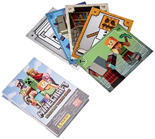 Panini France SA Minecraft Traking Cards-Paquete de Tarjetas (004115B26FPEF)