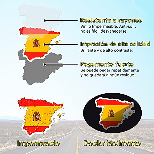 Pegatinas banderas nacionales paises mapa pegatina viajes vinilos portatil equipaje maletas botella de agua coche bandera España