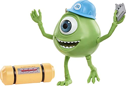 Pixar Interactables Mike Wazowski Talking Figura de acción, 10.16 cm de Alto Posable película Personaje Juguete, interactúa con Otras Figuras