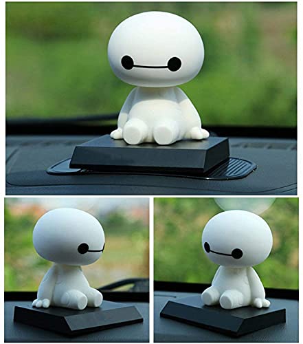 Plástico de Dibujos Animados Baymax Robot Sacudir la Cabeza la Figura de Coches-Accesorios del salpicadero del coche de las muñecas encantadoras