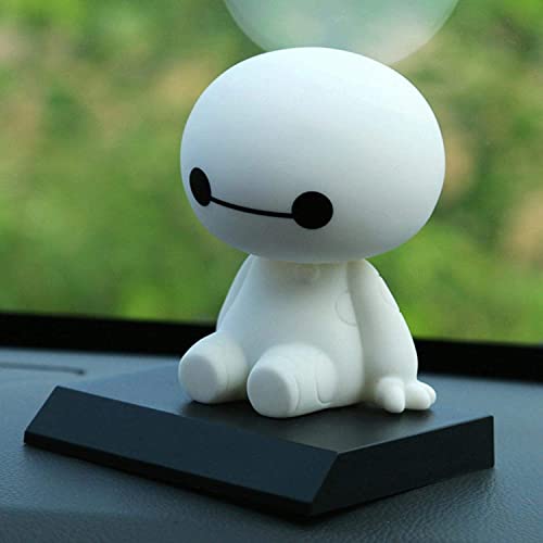 Plástico de Dibujos Animados Baymax Robot Sacudir la Cabeza la Figura de Coches-Accesorios del salpicadero del coche de las muñecas encantadoras