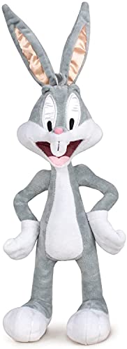Play by Play Looney Tunes - Peluche de los Personajes - Coyote, Piolín, Taz, Silvestre, Correcaminos, Lucas, Bugs Bunny - Calidad Super Soft (Bugs Bunny)