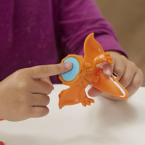 Play-Doh Juguete Rex el Dino glotón niños a Partir de 3 años con Sonidos de Dinosaurio y 3 Huevos