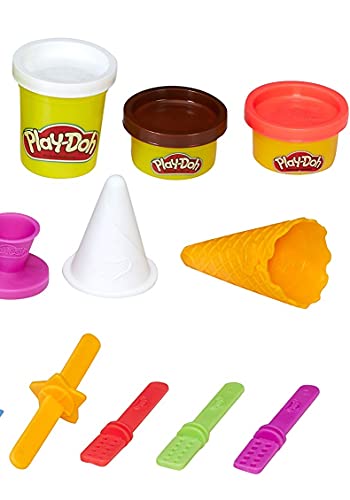Play-Doh Kitchen Creations Frozen Treats Toy Ice Ceam Set para niños de 3 años en adelante con 7 colores no tóxicos