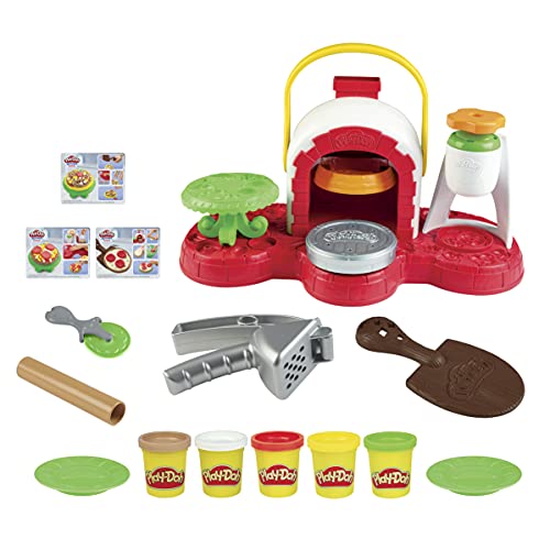 Play-Doh Stamp 'n Top Pizza Oven Toy with 5 Non-Toxic Play-Doh Colors