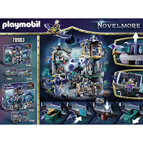 PLAYMOBIL Novelmore 70903 Violet Vale - Carruaje de Mercaderes, Juguetes para niños a partir de 4 años
