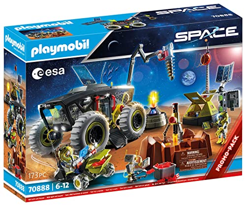 Playmobil Space 70888 Expedición a Marte con vehículos, Efecto de luz y sonido, Juguetes para niños a partir de 6 años