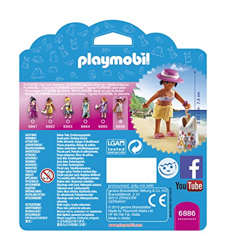 Playmobil Tienda de Moda- Beach Fashion Girl Playset de Figuras de Juguete, Multicolor, 15 x 4 x 16,8 cm (Playmobil 6886)