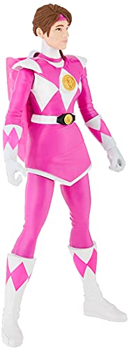 Power Rangers Mighty Morphin Power Rangers Pink Ranger Morphin Hero Figura de acción de 30 cm con Accesorio, Inspirado en el Programa de televisión Power Rangers