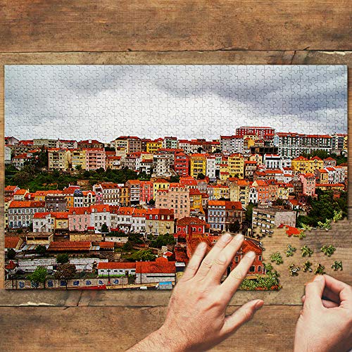 Puzle de madera de Portugal Coimbra de 1000 piezas, para adultos
