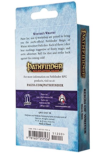 Q-workshop Set de Dados (7) Pathfinder: Reign of Winter