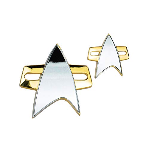 Quantum Mechanix Star Trek: Voyager Enterprise Badge & Pin Set Pins Brooches
