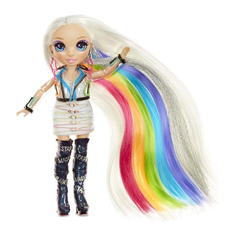 Rainbow High Hair Studio - Exclusiva Muñeca Amaya Raine con Pelo Extra Largo y Colores Lavables 5 en 1
