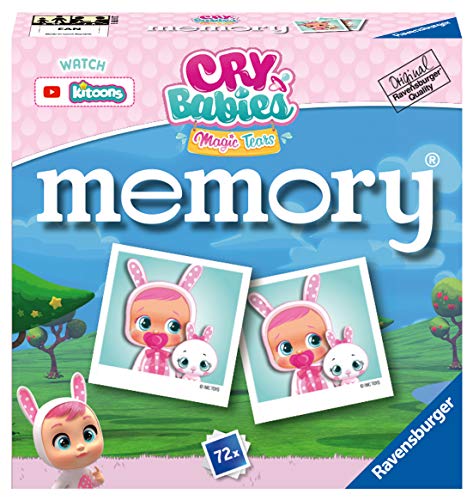 Ravensburger 20619 Memory Cry Babies, Juego Memory para Niños y Familias, Edad Recomendada 4+, 76 Cartas de Juego