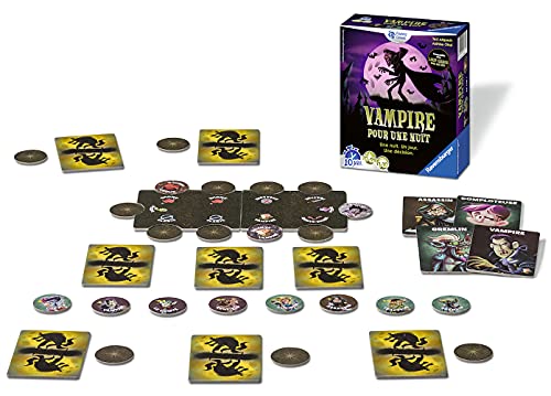 Ravensburger 26779 - Juego de Cartas de Vampiro para una Noche - Juego de Ambiente para Adultos y niños, de 3 a 10 Jugadores a Partir de 10 años
