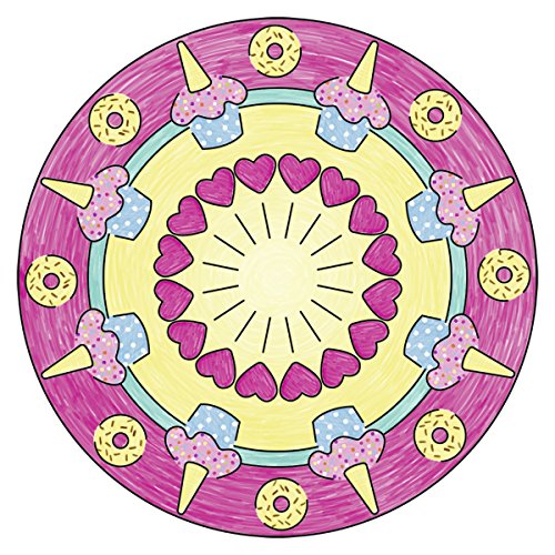 Ravensburger- Mini Mandala de diseñador, Unicornio, Manualidades y Pintura, Color Blanco (29704)