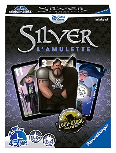 Ravensburger - Silver L'Amulette - Juego de Cartas de 2 a 4 Jugadores a Partir de 10 años, por los diseñadores de Loup-Garou para una Noche - 26898