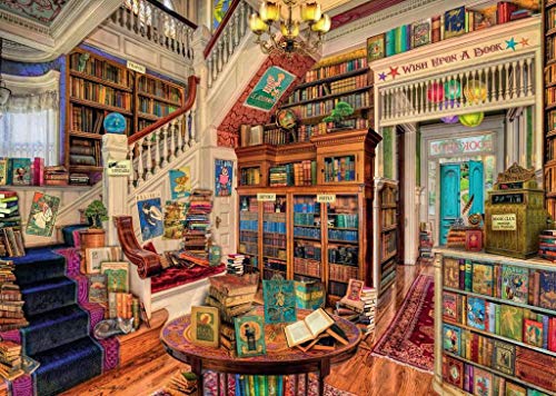 Ravensburger- The Fantasy Bookshop - Rompecabezas de 1000 Piezas para Adultos y niños a Partir de 12 años (19799)