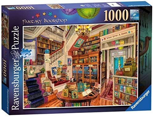 Ravensburger- The Fantasy Bookshop - Rompecabezas de 1000 Piezas para Adultos y niños a Partir de 12 años (19799)