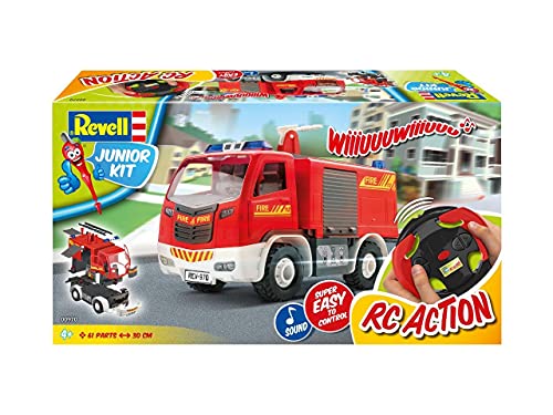 Revell Control- Junior Kit RC Fire Truck vehículo remotoehículo a Control Remoto, Color Rosso (00970)