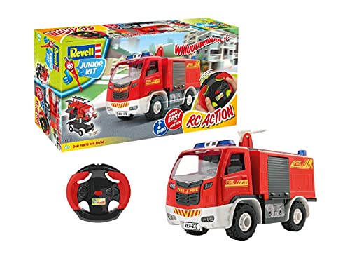 Revell Control- Junior Kit RC Fire Truck vehículo remotoehículo a Control Remoto, Color Rosso (00970)