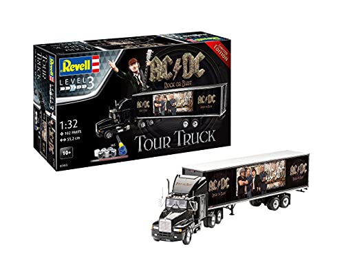 Revell- Set de Regalo AC/DC Tour Truck Rock Or Bust Camionetas ACDC Kit Modelo, Multicolor (07453)