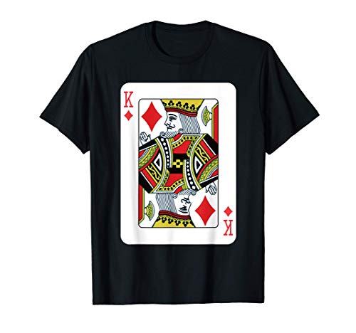 Rey de Diamantes Jugando al Póker de Cartas Camiseta