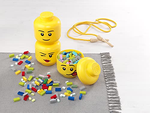 Room Copenhagen-Mini-Cabeza de Almacenamiento Lego, Silly, Color Gracioso, (40331726)