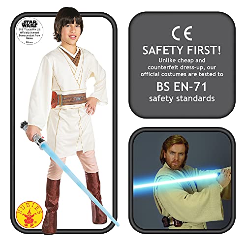 Rubie's Costume Star Wars - Disfraz de Obi-Wan Kenobi para niño, talla L/8- 10 años