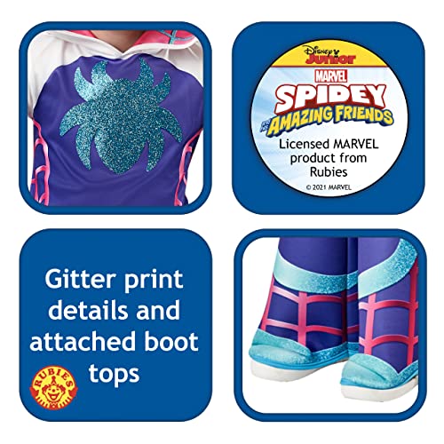 Rubies Disfraz Ghost Spider Preschool Saf, Talla 2-3 años, para niños (702742-S)