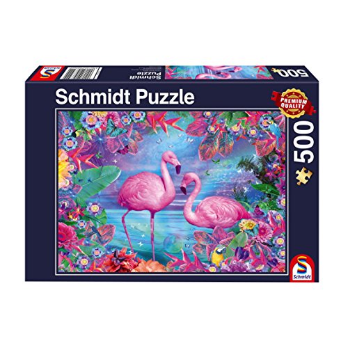 Schmidt- Puzzle (500 Piezas), diseño de flamencos (58342)