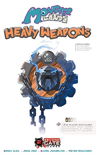 Second Gate Games Monster Lands: Heavy Weapons - Expansión Juego de Mesa en Castellano