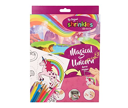 Shrinkles WZ006 - Caja para manualidades de unicornio mágico de plástico artesanal , Modelos/colores Surtidos, 1 Unidad