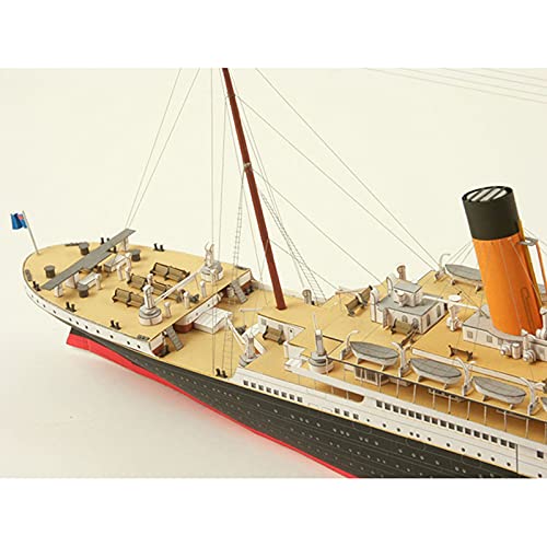 SM SunniMix Kit de Modelo de Papel de Ensamblaje de Barco Titanic, Juego Educativo, Juguete de Papel, Coleccionables, Adornos de Decoración de Oficina