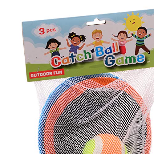 Smart Planet® Juego de pelota de velcro para niños, 2 discos de pesca con cinta de velcro, pelota de playa, disco de pesca de aprox. 19 cm de diámetro