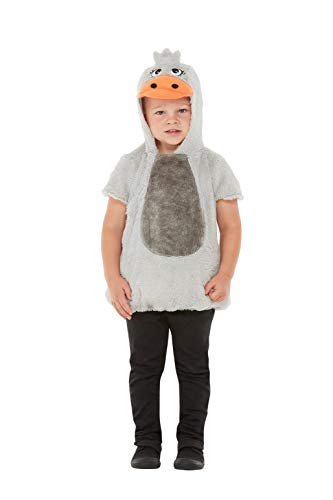 Smiffys Toddler Ugly Duckling Costume Disfraz de pato feo para niño, color gris, Toddler-3-4 Years (71040T2)