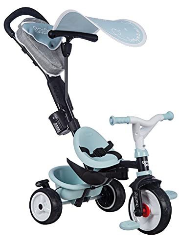 Smoby- Triciclo Baby Driver Confort Azul (741500), Color