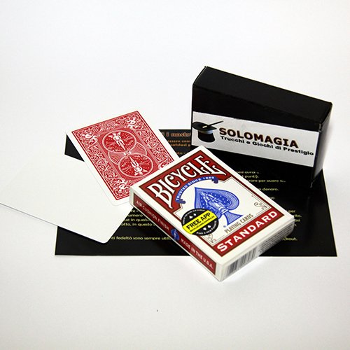 SOLOMAGIA Bicycle Gaff Cards - Blank Face and Red Back - Tarjeta Juegos - Trucos Magia y la magia